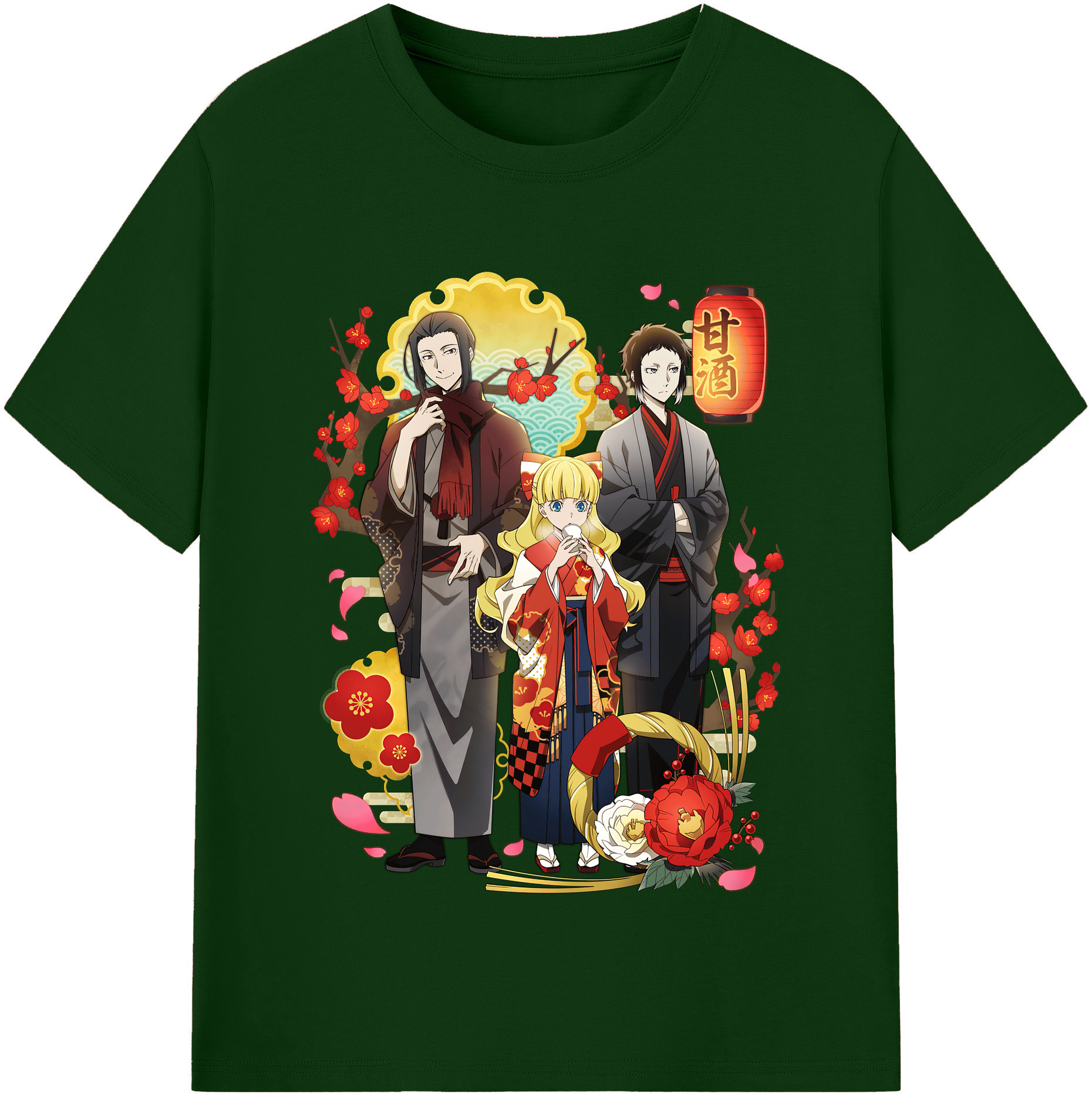 （画像用） 文豪ストレイドッグス Bungo Stray Dogs 綿100％半袖Tシャツ（フロントプリント）